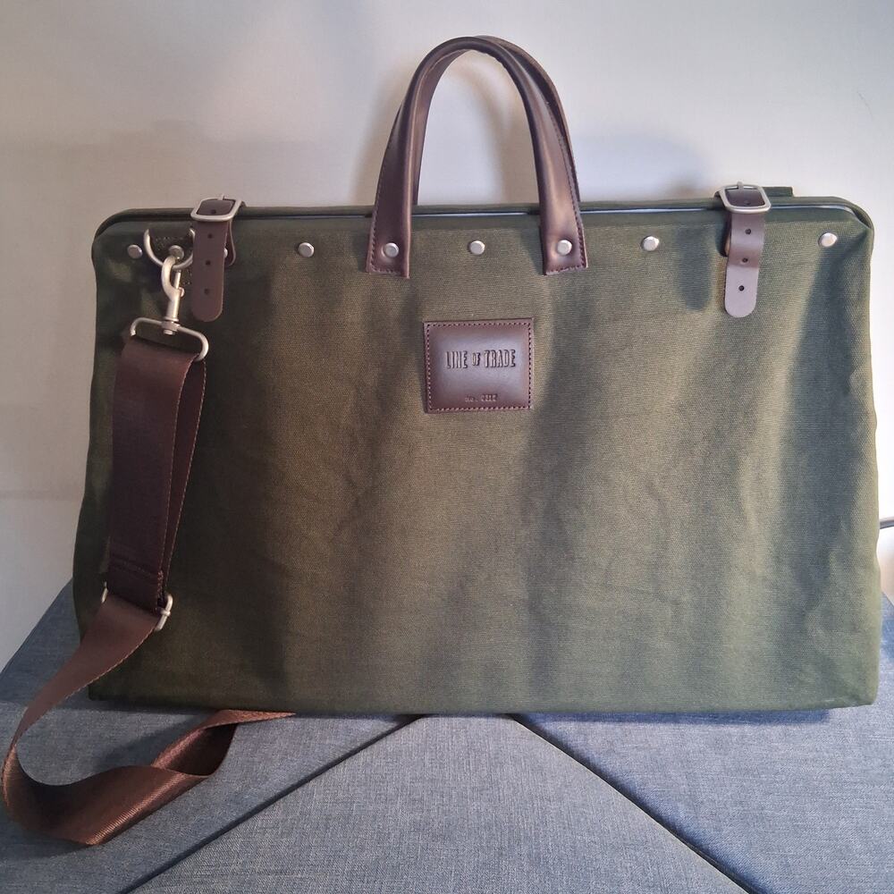 Line of Trade No. 0312 Olive Canvas Weekender Bag